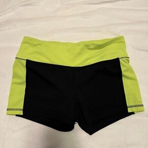 Black and green neon spandex